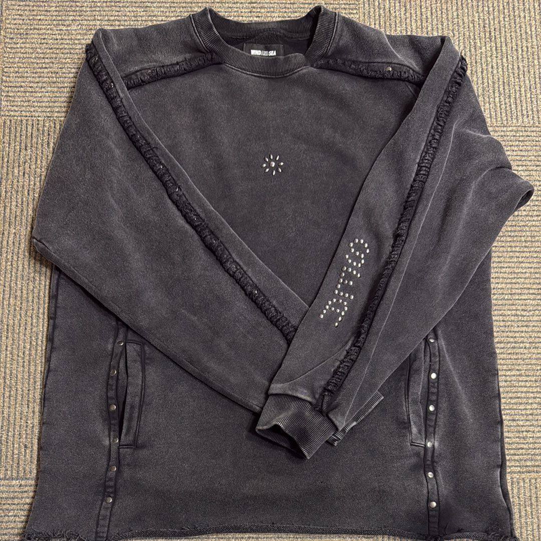 WIND AND SEA Sulfer Acid C-Off Crew Neck "Black"