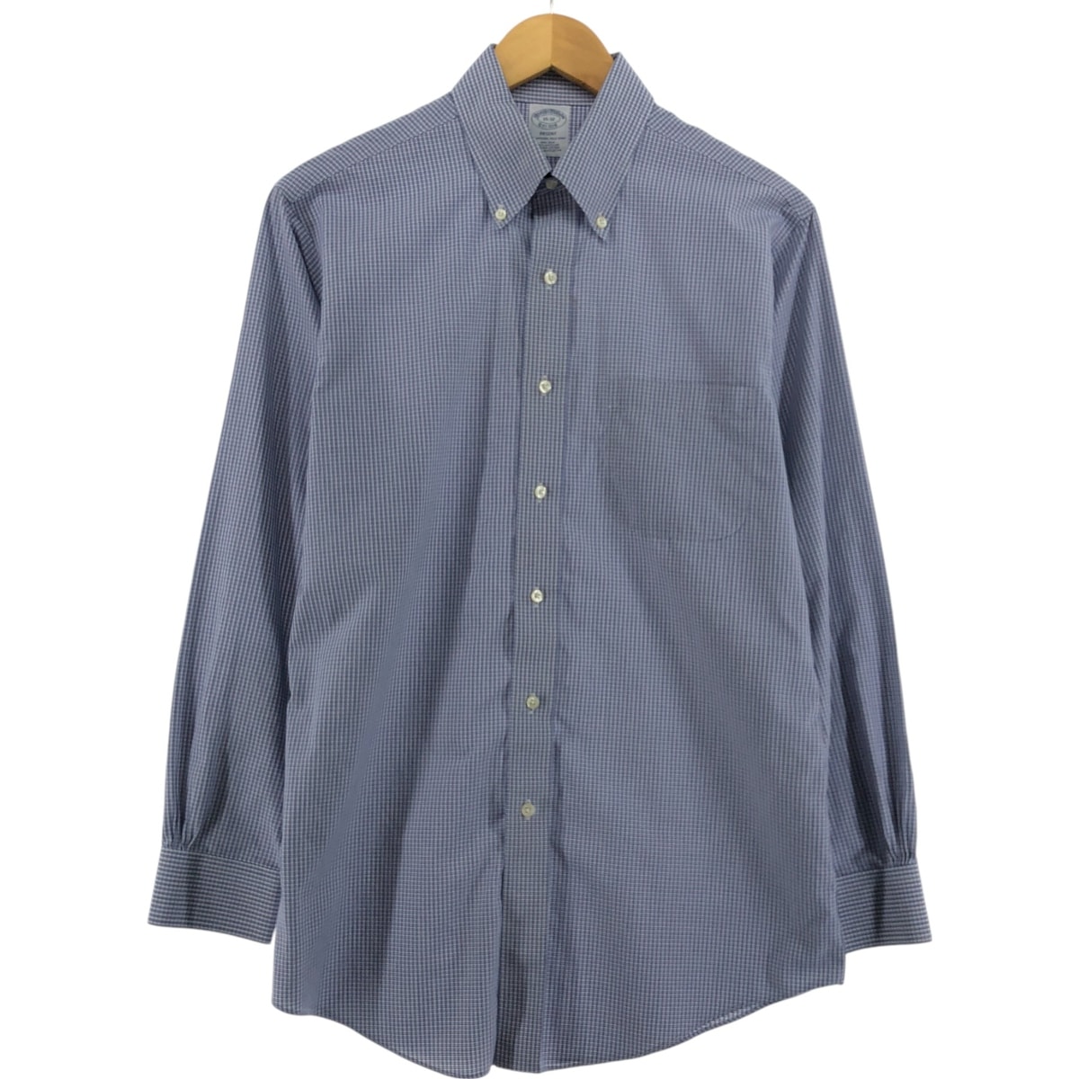 古着 ブルックスブラザーズ Brooks Brothers Est.1818 長袖 ボタンダウンチェックシャツ メンズM相当/eaa513010