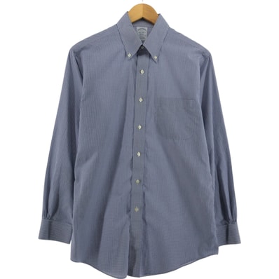 古着 ブルックスブラザーズ Brooks Brothers Est.1818 長袖 ボタンダウンチェックシャツ メンズM相当/eaa513010