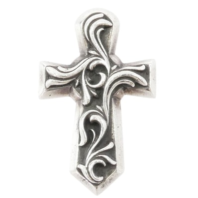 CHROME HEARTS クロムハーツ(原本無) ペンダントトップ VULCAN CROSS SML バルカン クロス スモール ペンダントトップ シルバー系【中古】