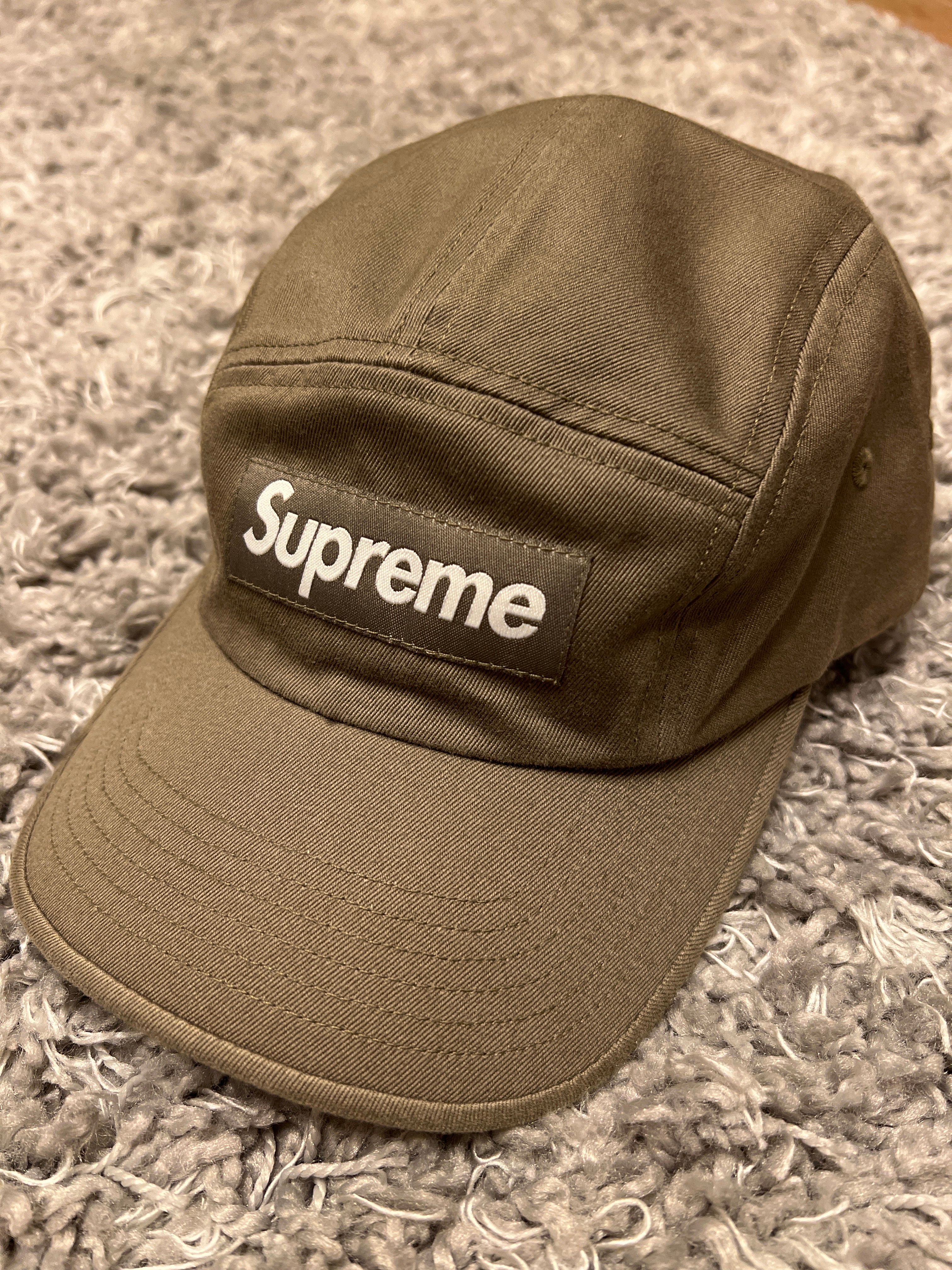 Supreme Linen Camp Cap "Olive"
