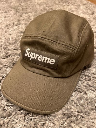 Supreme Linen Camp Cap "Olive"