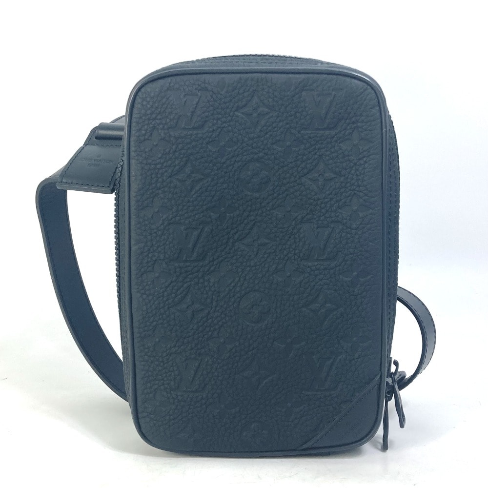 ルイヴィトン LOUIS VUITTON ユティリティ サイドバッグ M53298 モノグラム クロス ボディバッグ ショルダーバッグ トリヨン ブラック 美品
