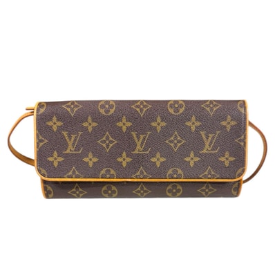 ルイヴィトン ポシェットツインGM モノグラム ショルダーバッグ モノグラムキャンバス M51852 ブラウン レディース LOUIS VUITTON 中古