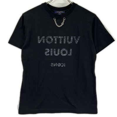ルイヴィトン 【国内正規/23年製】RW232W TXP FJTS18 チェーン リバースロゴ プリント Tシャツ XS