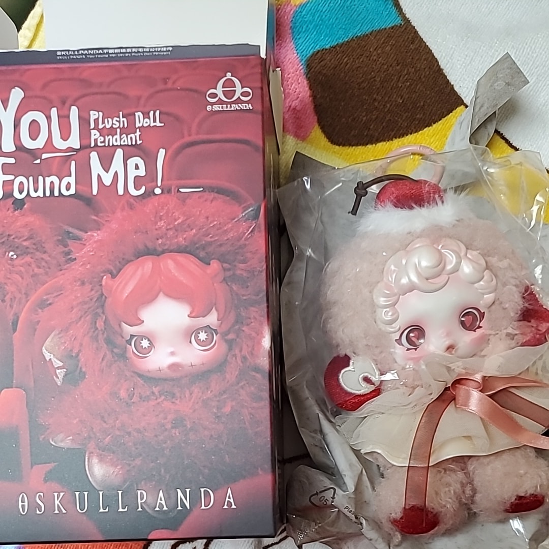POP MART SKULLPANDA You Found Me! Series Plush Doll Pendant Moldy Muffin