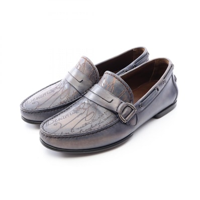 ベルルッティ Berluti ANTONIN アントナン カリグラフィ ローファー 靴 レザー メンズ グレー系 【中古】