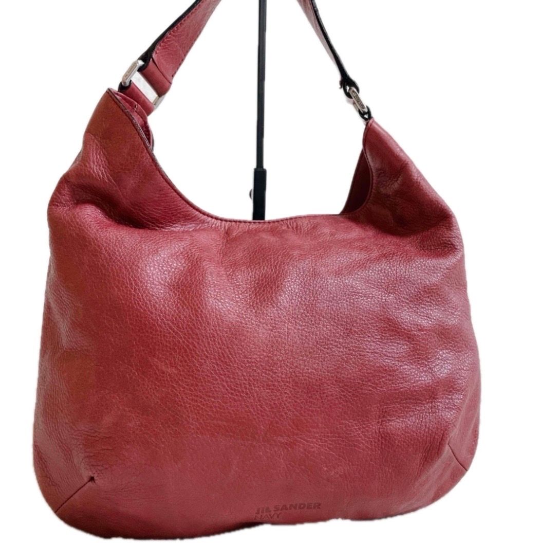 ジルサンダー ハーフムーン オールレザー ワンショルダー ハンドバッグ