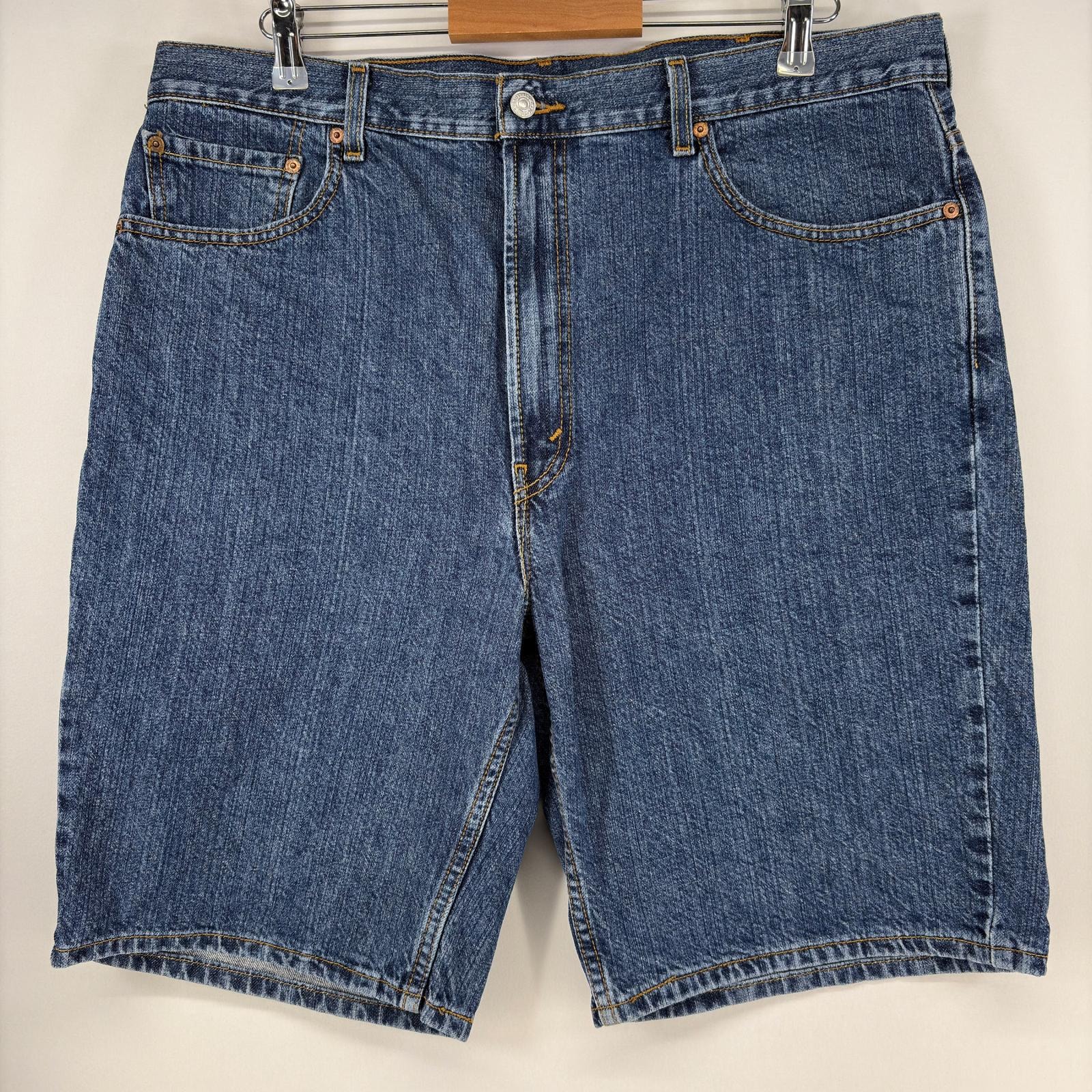 古着 リーバイス Levi's デニム ショートパンツ 5ポケット ストレート ジップ 505 ハーフパンツ w40  ブルー メンズ