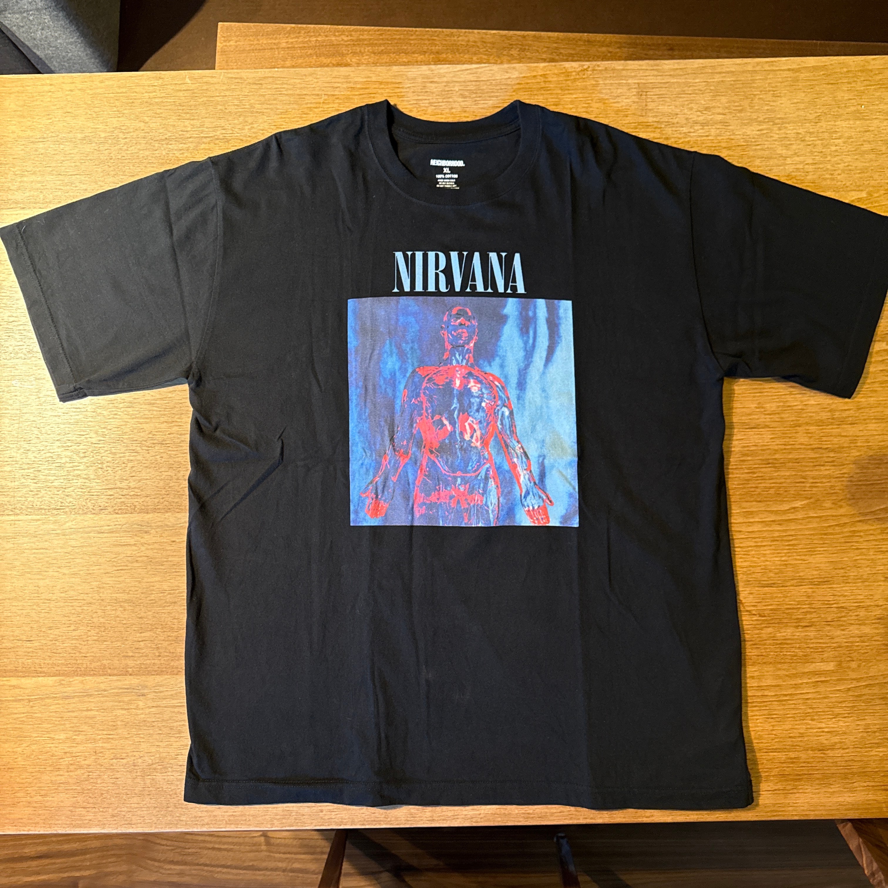 NEIGHBORHOOD x NIRVANA . Tee SS-2 "Black"