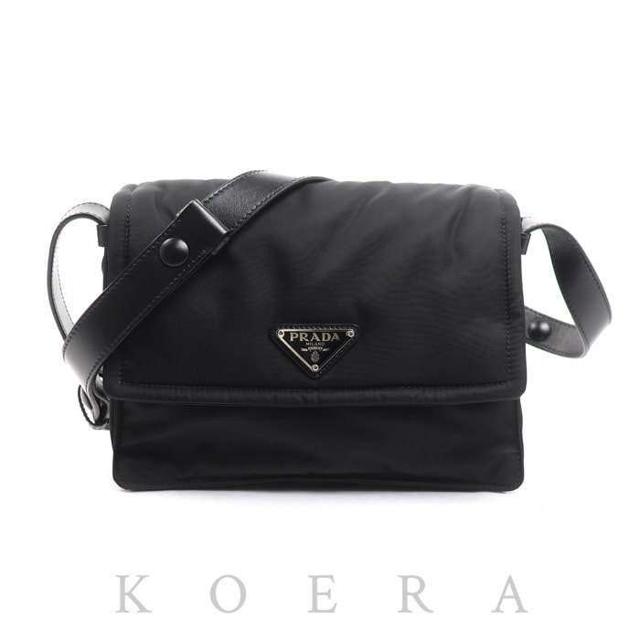 PRADA Small Padded Re-Nylon Shoulder Bag "Black"