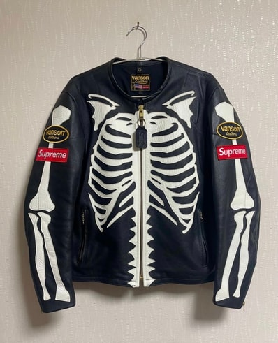 Supreme / Vanson® Leather Bones Jacket "Black"