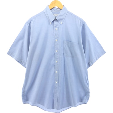 古着 ブルックスブラザーズ Brooks Brothers 半袖 ボタンダウンシャツ USA製 メンズL相当/eaa556677