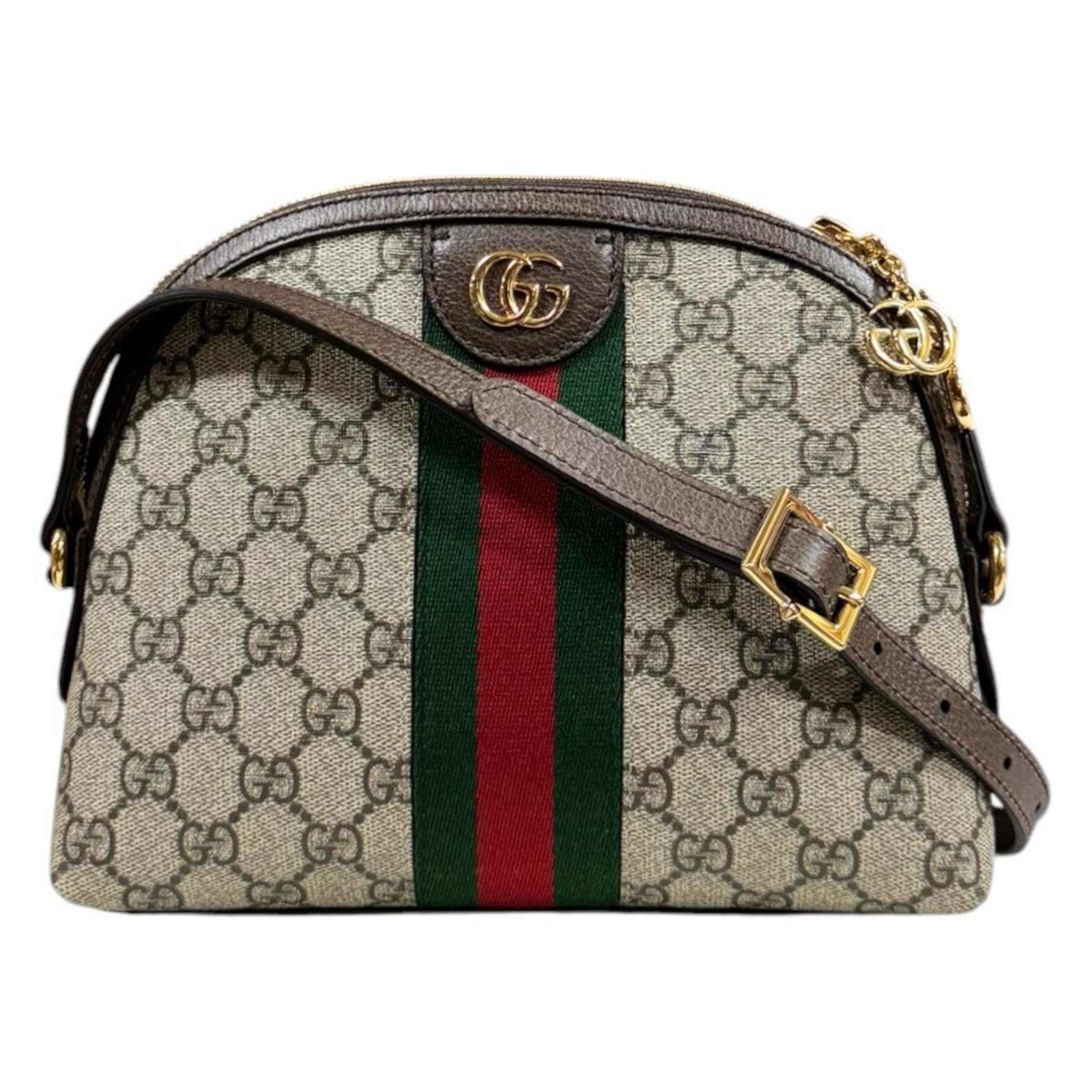 グッチ オフィディア ショルダーバッグ GGスプリームキャンバス 735395 ベージュ レディース GUCCI 中古