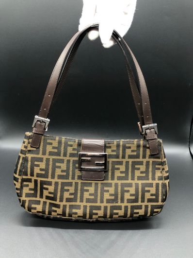 FENDI Zucca Shoulder Bag "Brown"
