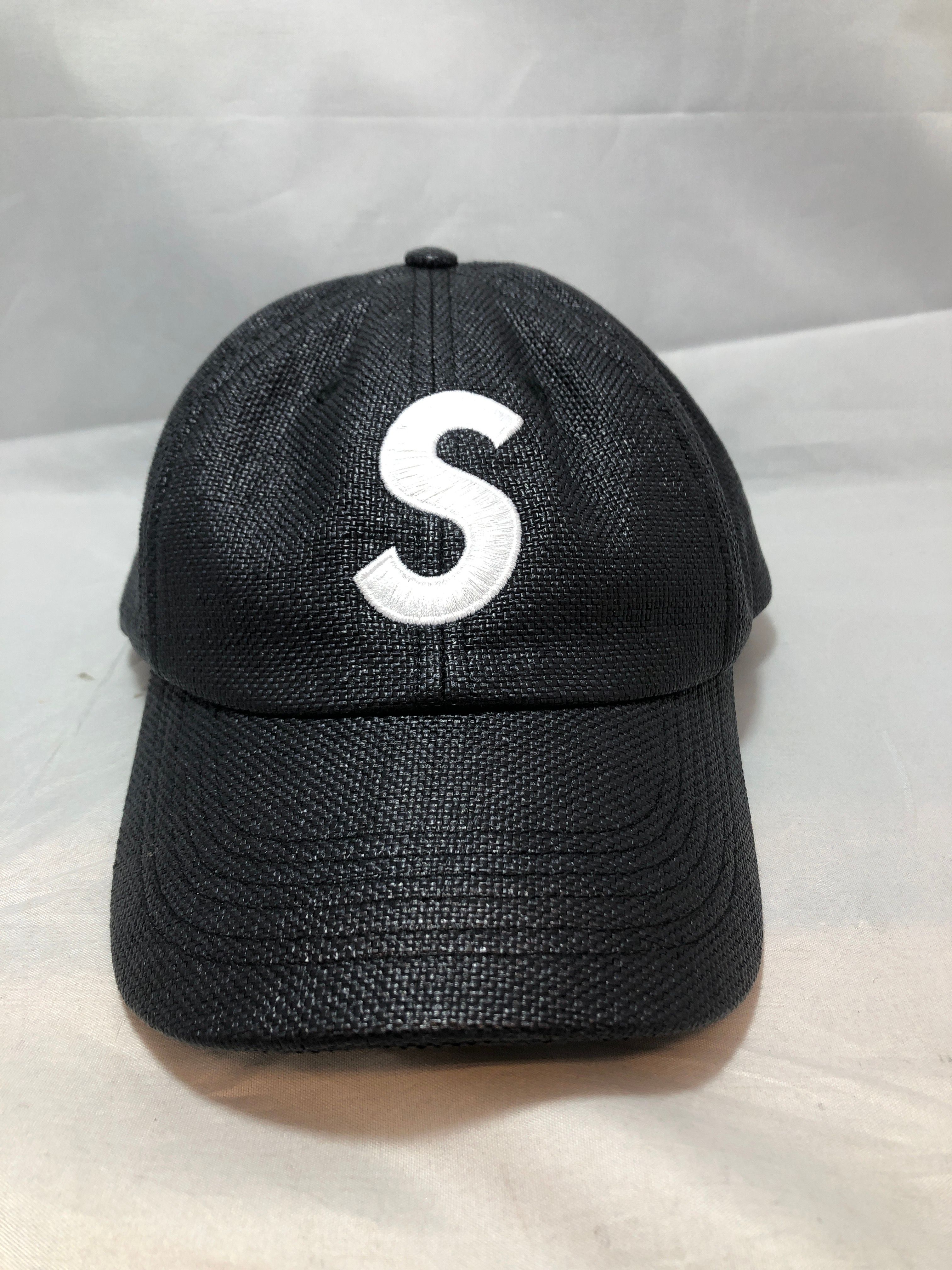Supreme Raffia S Logo 6-Panel "Black"