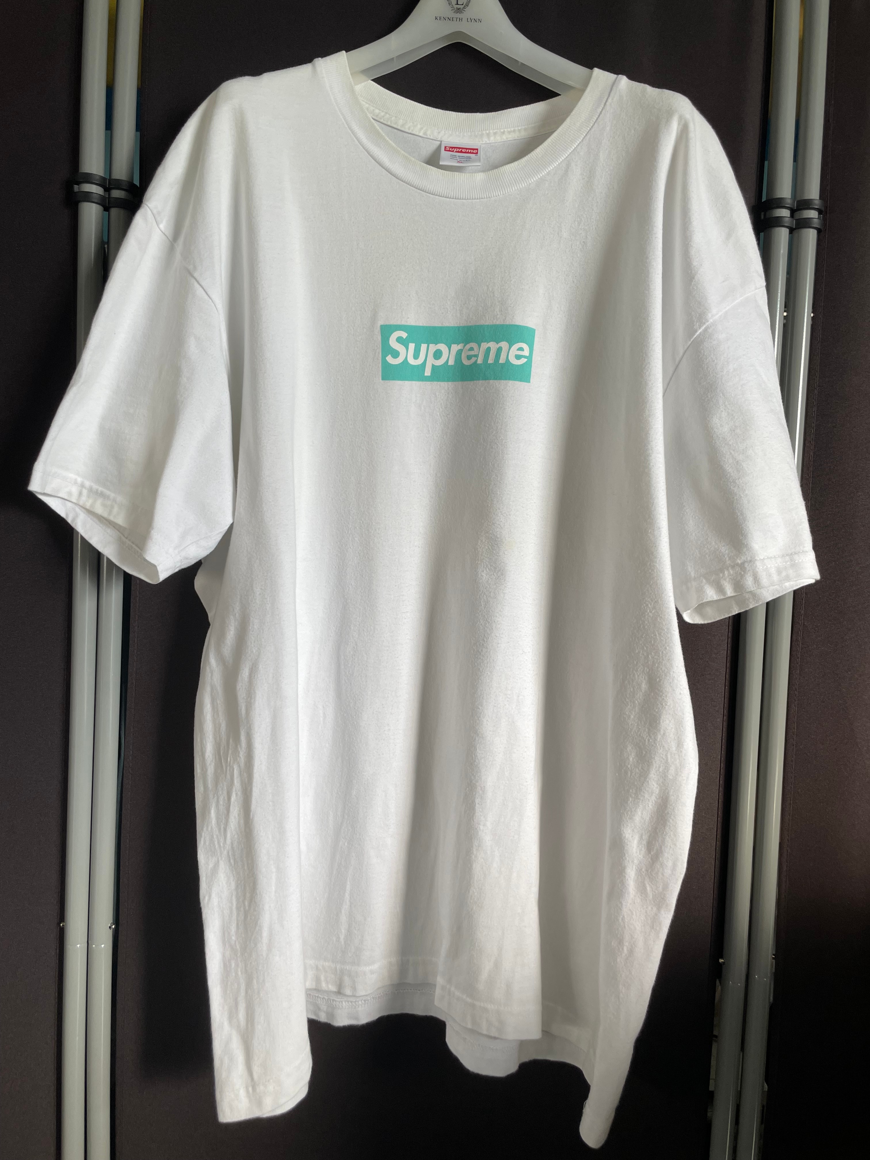 シュプリーム / ティファニー ボックス ロゴ Tシャツ 