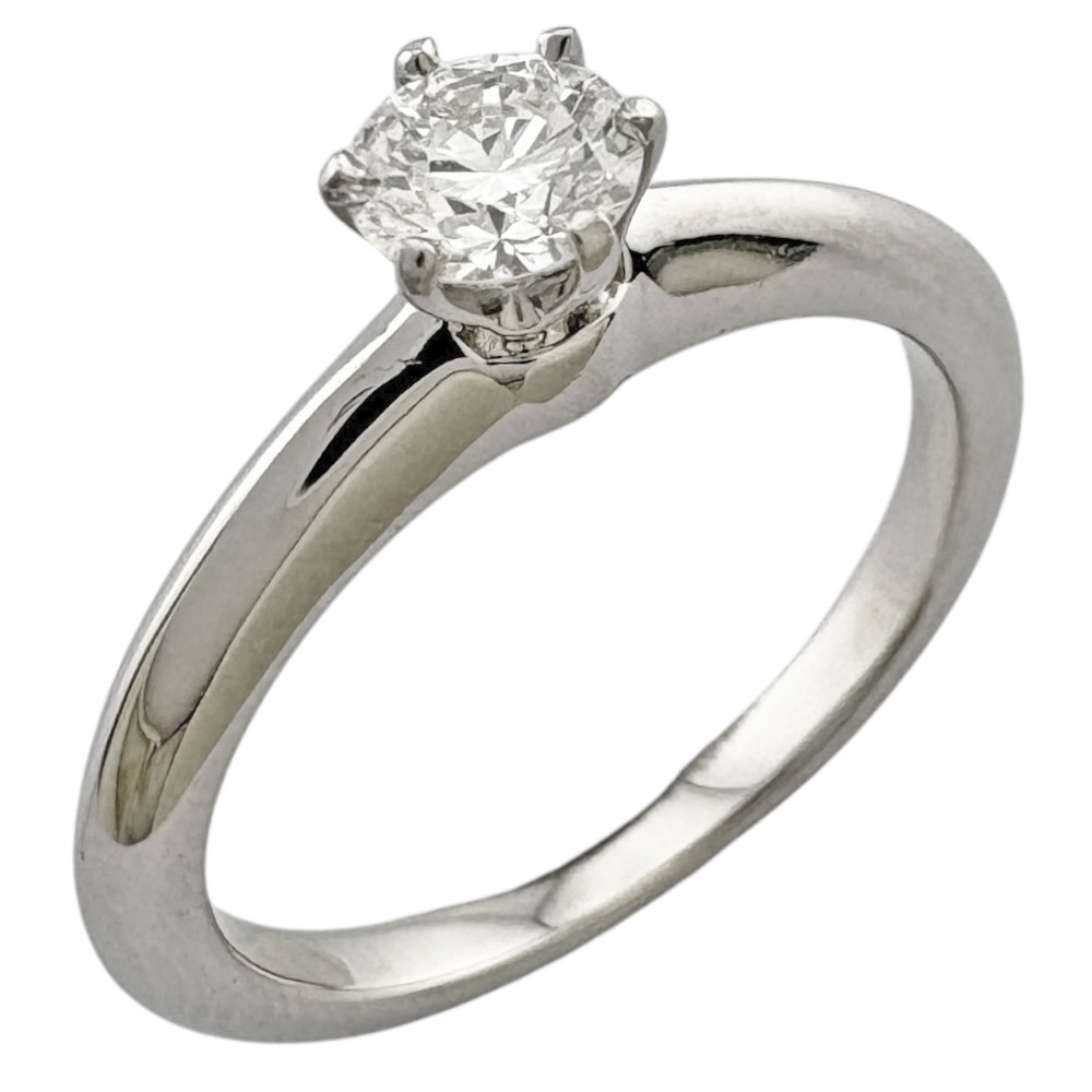 ティファニー ソリティア リング 指輪 8号 Pt950プラチナ ダイヤモンド レディース TIFFANY&Co. 中古