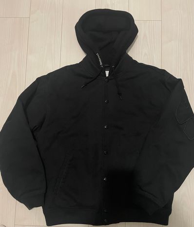 Supreme Hooded Twill Varsity Jacket "Black"