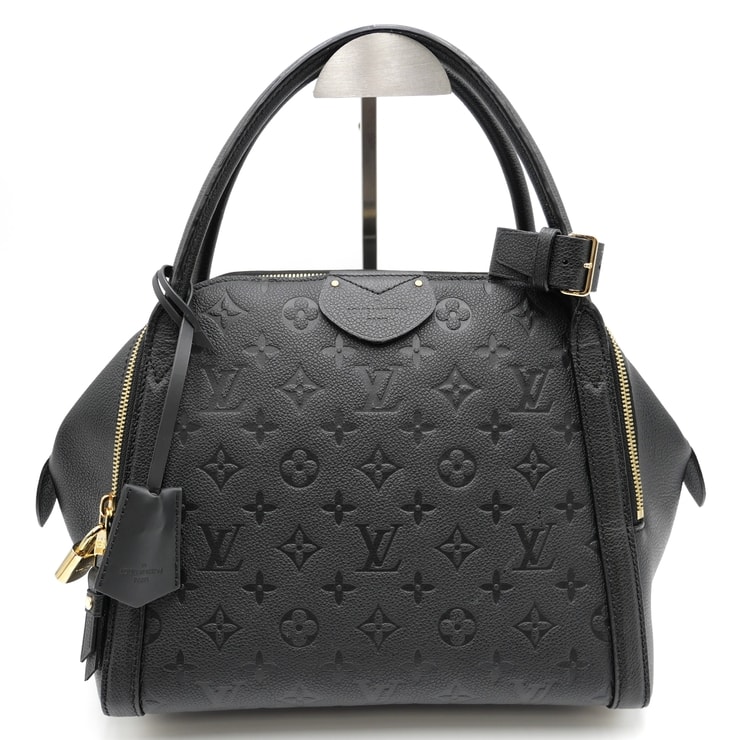LOUIS VUITTON(ルイ・ヴィトン)モノグラム・アンプラント マレMM ハンドバッグ トートバッグ ノワール ブラック レザー ゴールド金具 レディース M41040【中古】