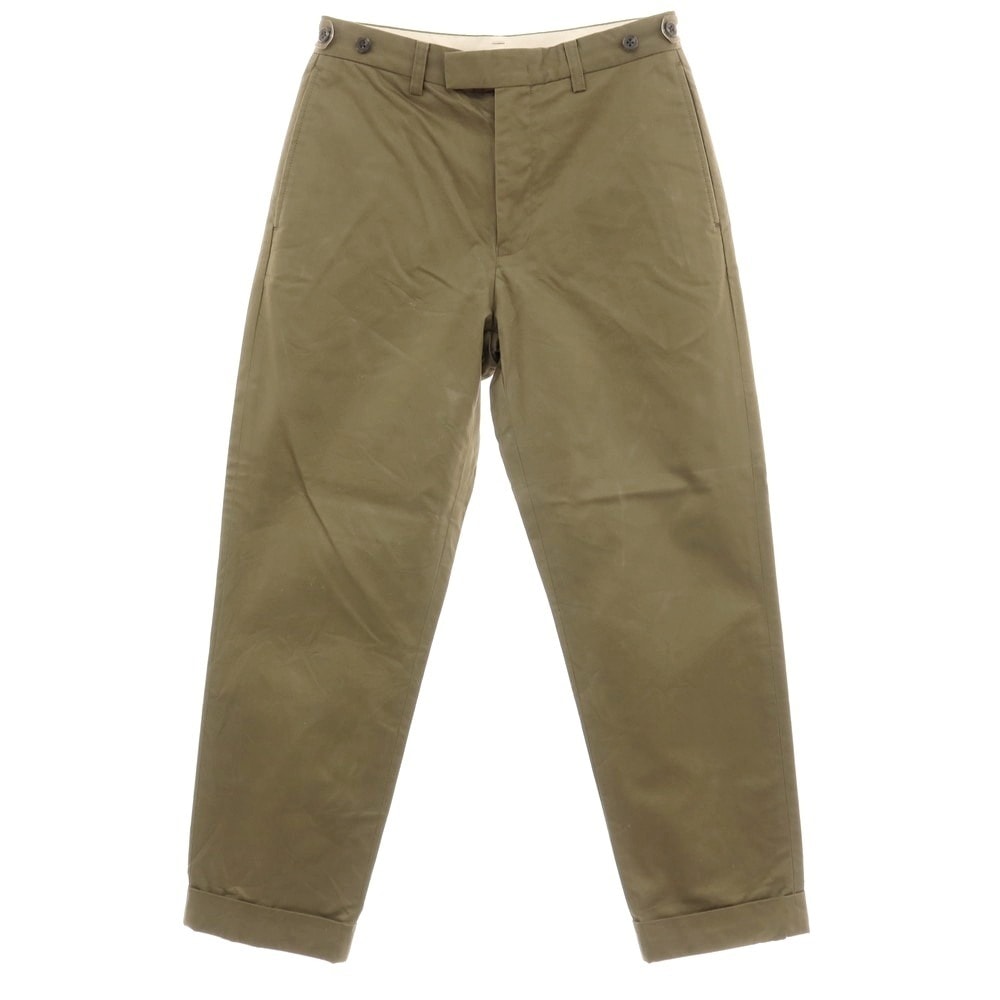 【中古】ビームスプラス BEAMS PLUS コットン カジュアルスラックスパンツ カーキ【サイズS】【メンズ】