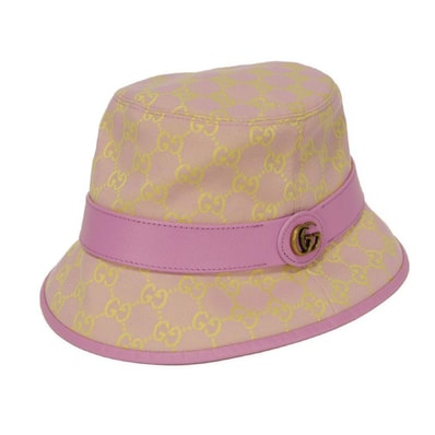 GUCCI GGキャンバス バケット ハット 帽子 ダブルG 748476 4H