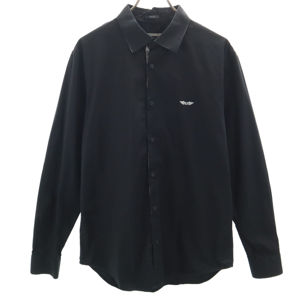 ARMANI EXCHANGE アルマーニエクスチェンジ 長袖 シャツ L ブラック