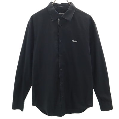 ARMANI EXCHANGE アルマーニエクスチェンジ 長袖 シャツ L ブラック