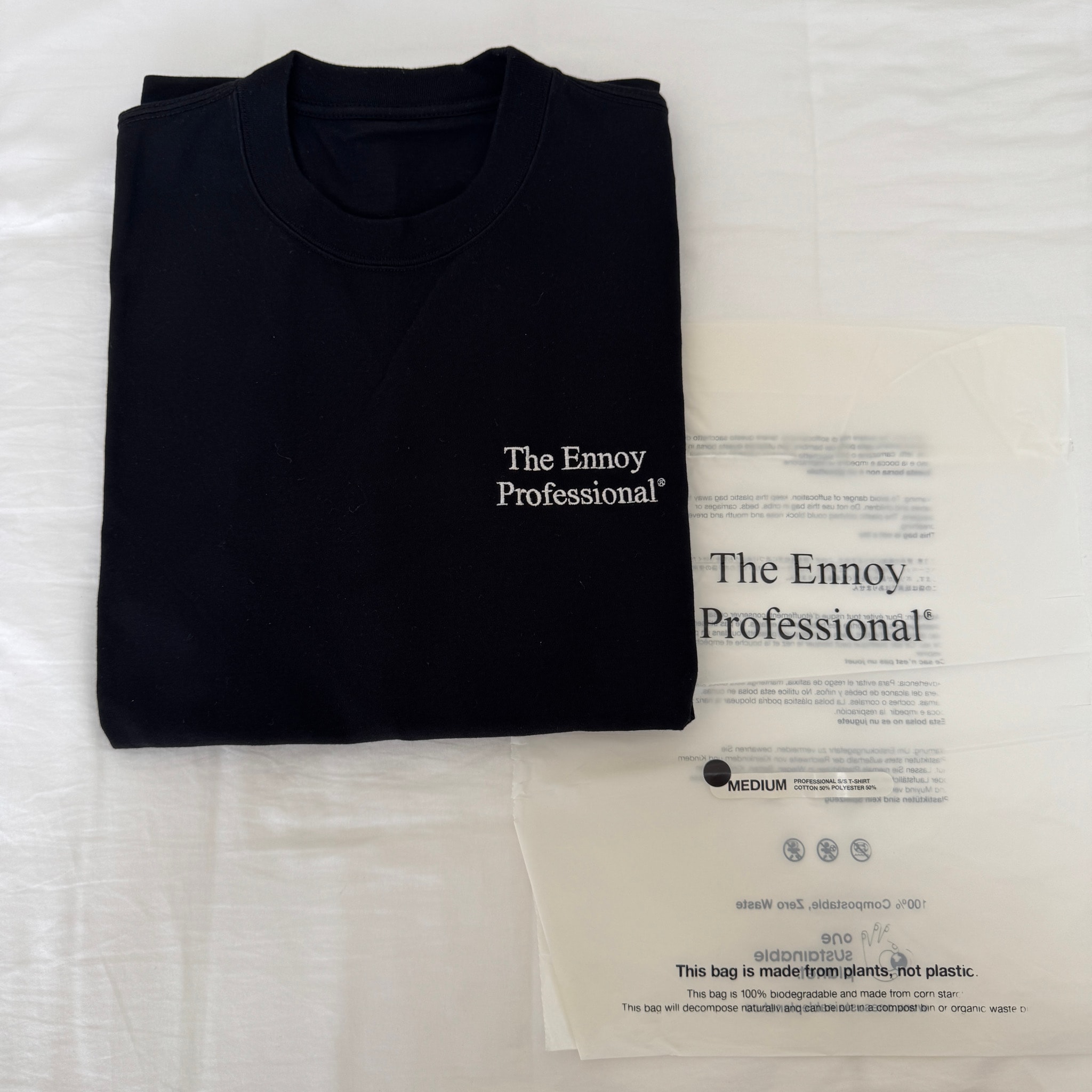 ENNOY 22SS Logo Tee "Black" SS22BRENCT04NTL