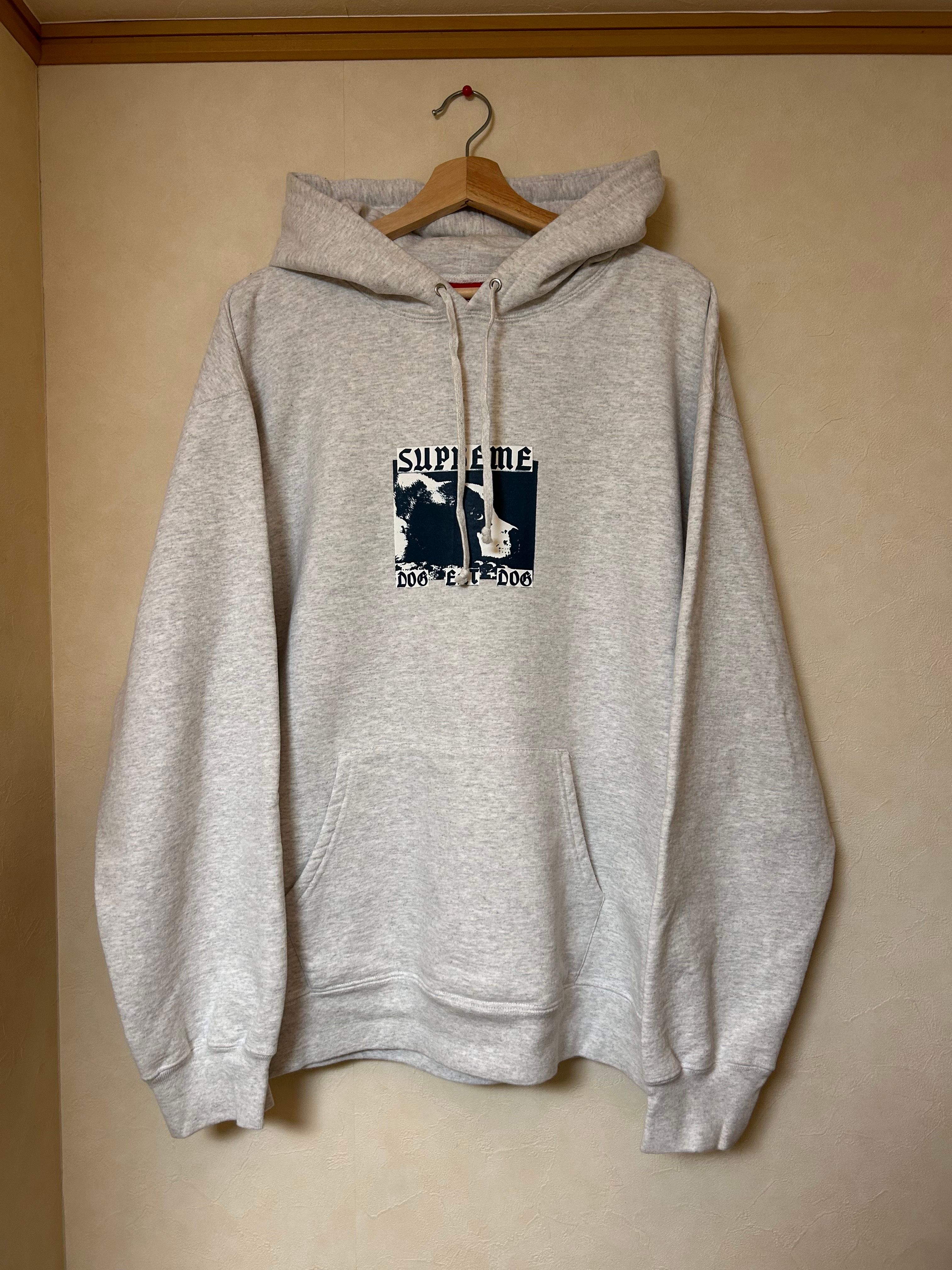 Supreme Dog Eat Dog Hooded Sweatshirt "Ash Grey"