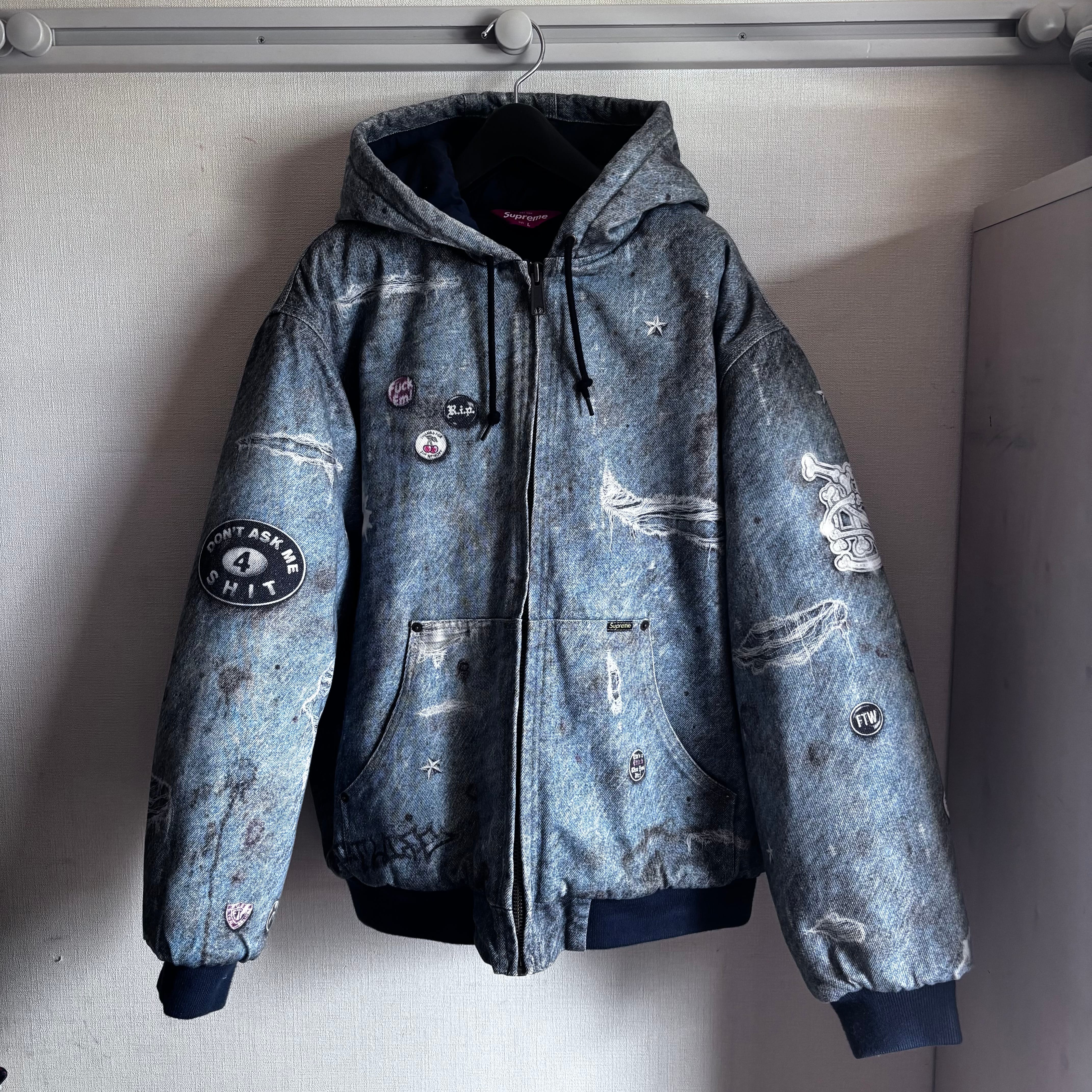 Supreme HJR Trompe Loeil Hooded Work Jacket 