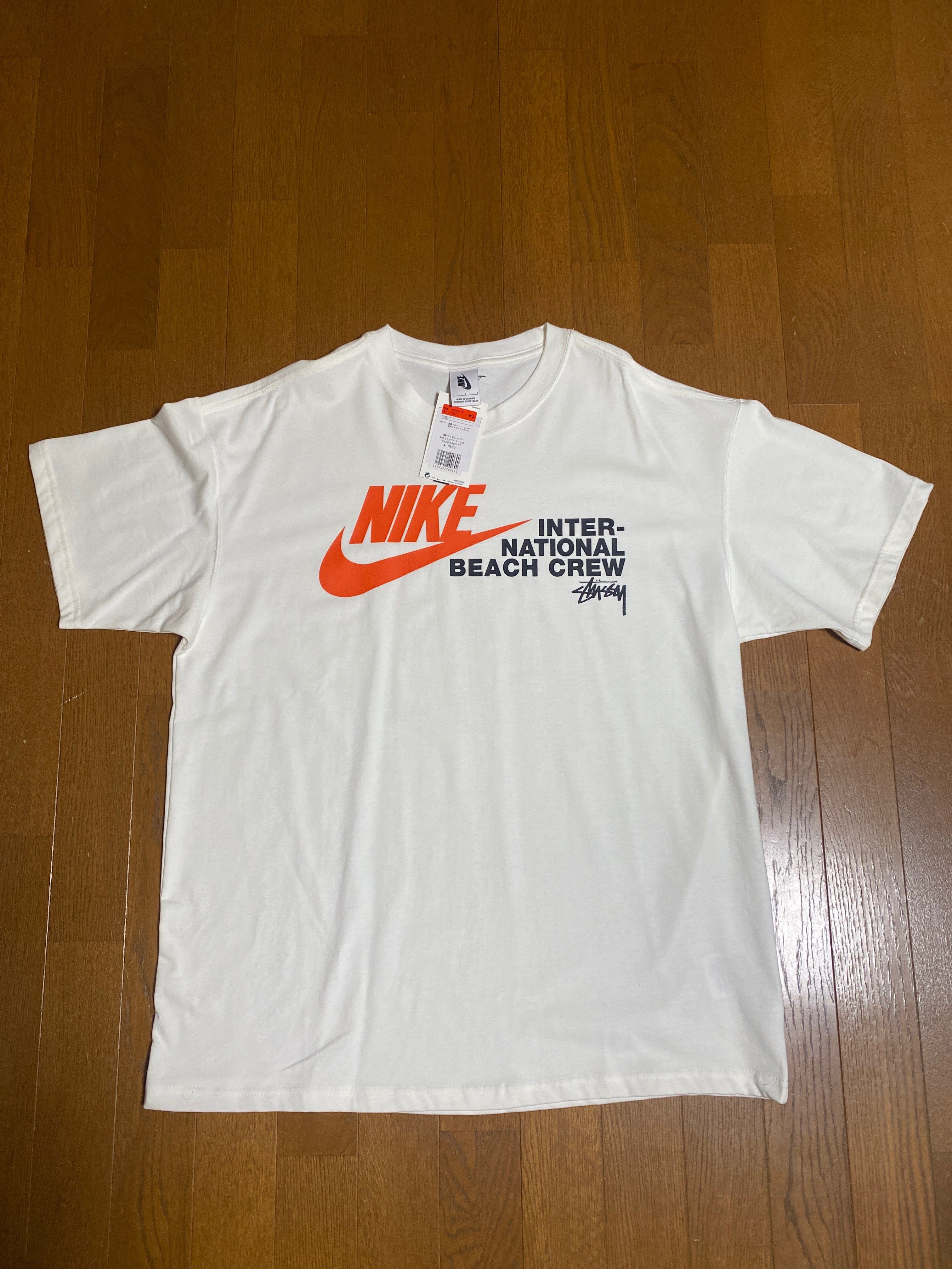 Nike x Stussy International Beach Crew T-Shirt "White"