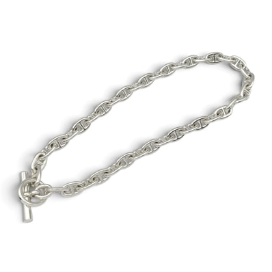 Hermes Chaine D'ancre MM Necklace Medium Model "Silver"