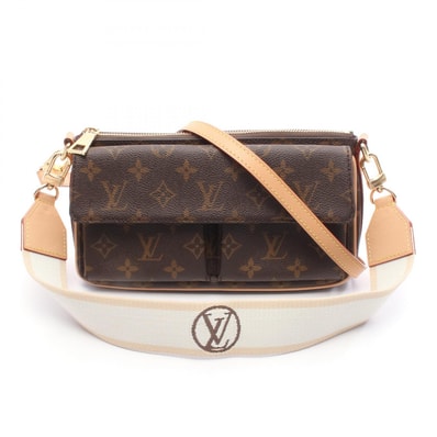 ルイ・ヴィトン LOUIS VUITTON ヴィヴァシテ ショルダーバッグ バッグ PVCコーティングキャンバス レザー モノグラム レディース ブラウン系 M46999 【中古】