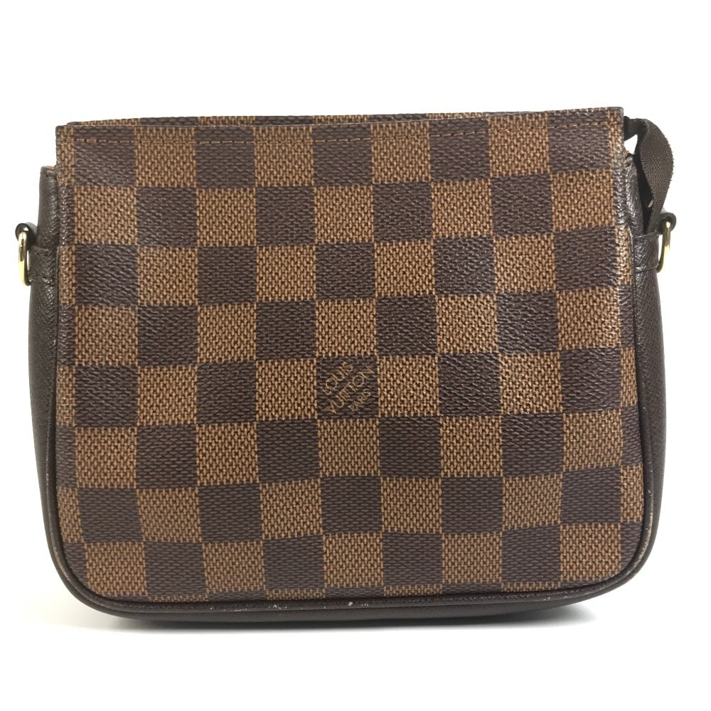ルイヴィトン LOUIS VUITTON トゥルース メイクアップ アクセサリーポーチ N51982 ダミエ カバン 肩掛け ハンドバッグ ショルダーバッグ ダミエキャンバス エベヌ ブラウン