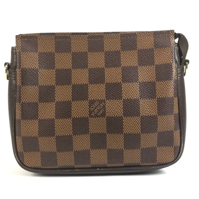 ルイヴィトン LOUIS VUITTON トゥルース メイクアップ アクセサリーポーチ N51982 ダミエ カバン 肩掛け ハンドバッグ ショルダーバッグ ダミエキャンバス エベヌ ブラウン