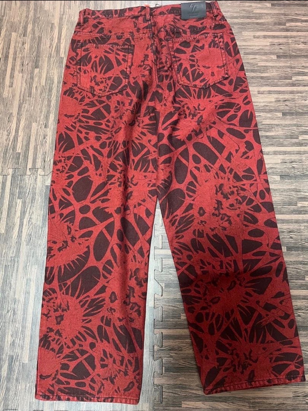 シュプリーム x ワイズバイヨウジヤマモト バギー ジーンズ "オーバーダイドレッド"