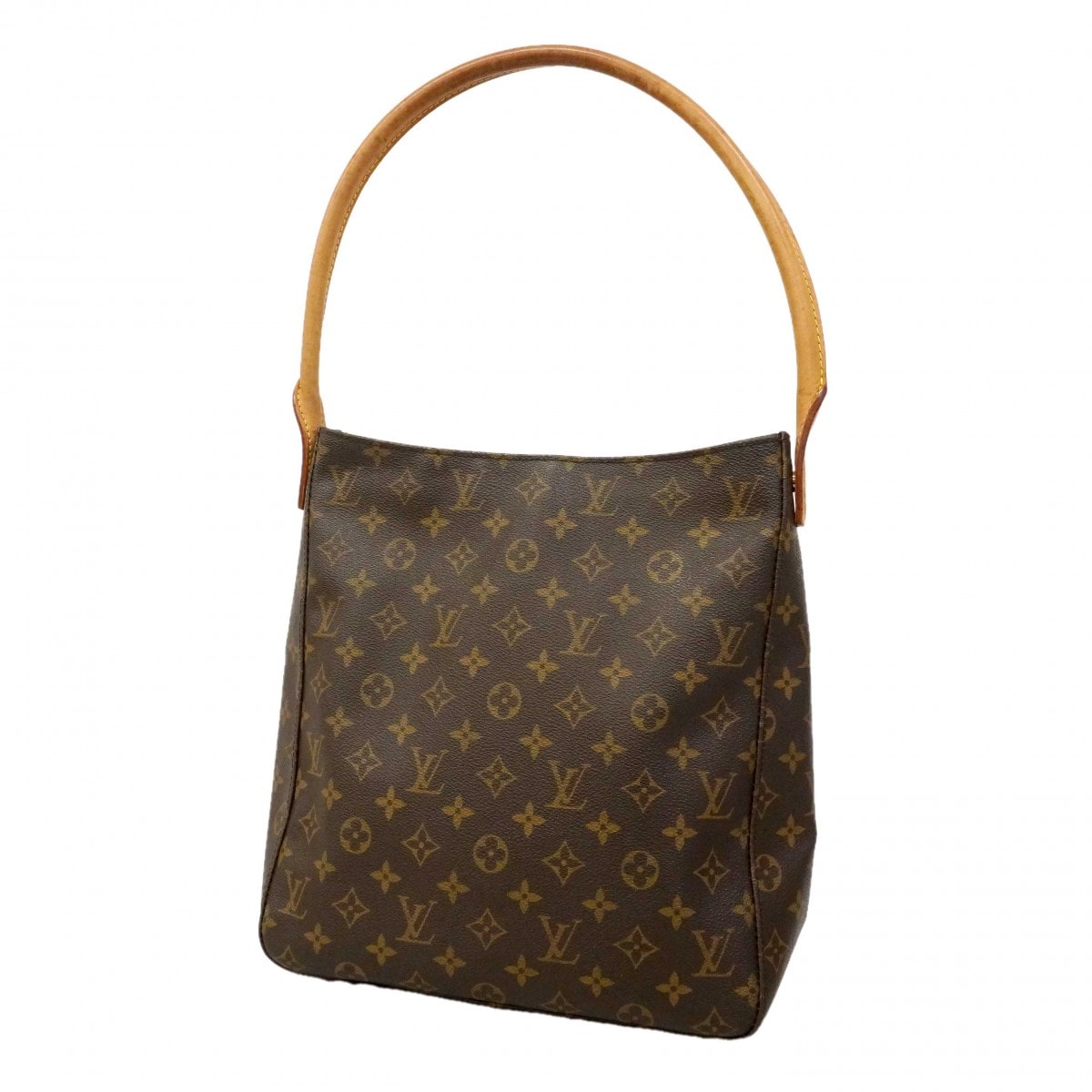 【6dc2349】ルイヴィトン ショルダーバッグ モノグラム ルーピングGM M51145 ブラウン【中古】レディース