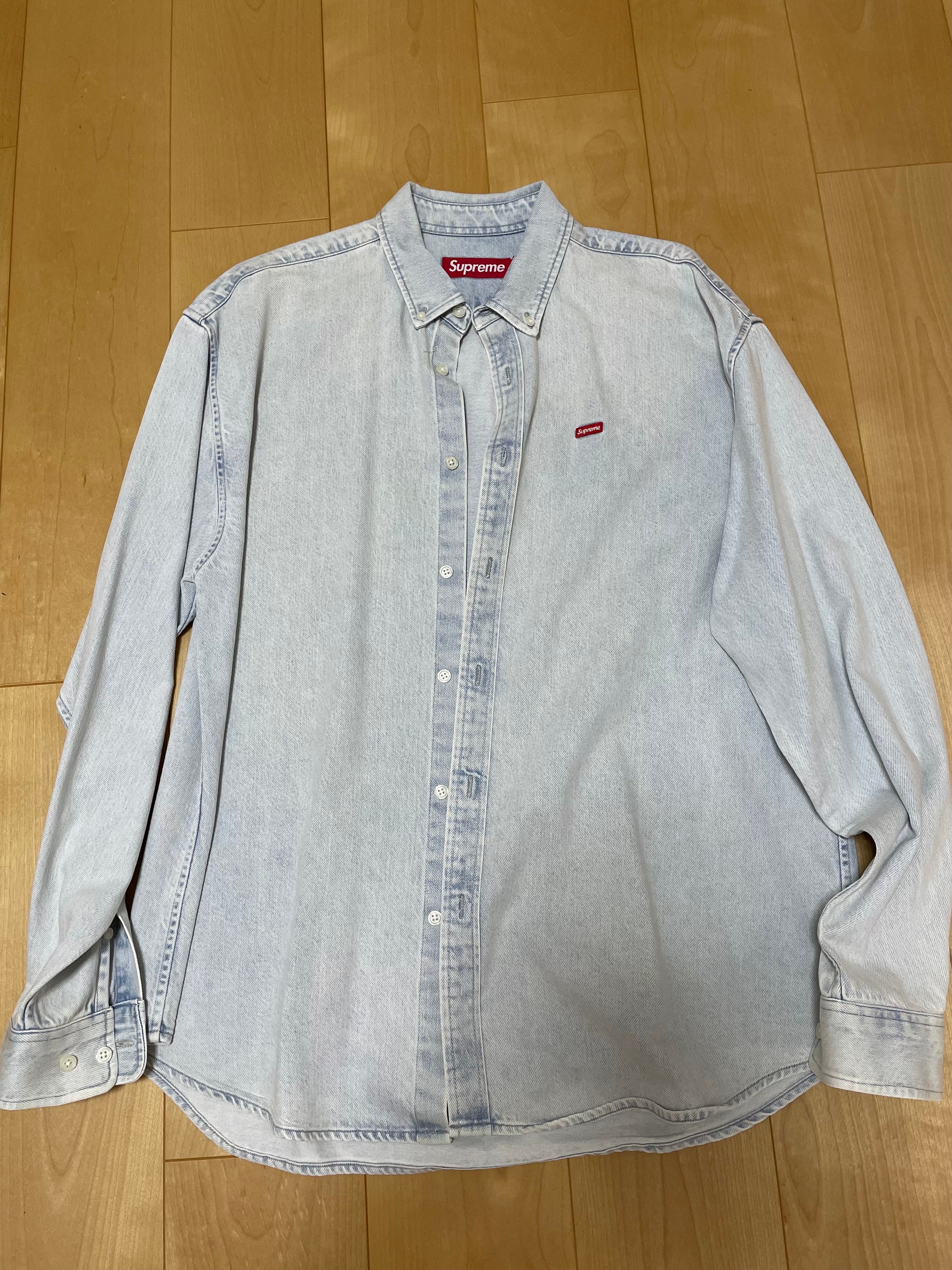 Supreme Small Box Shirt "Washed Blue" (24SS)