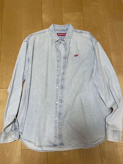 Supreme Small Box Shirt "Washed Blue" (24SS)
