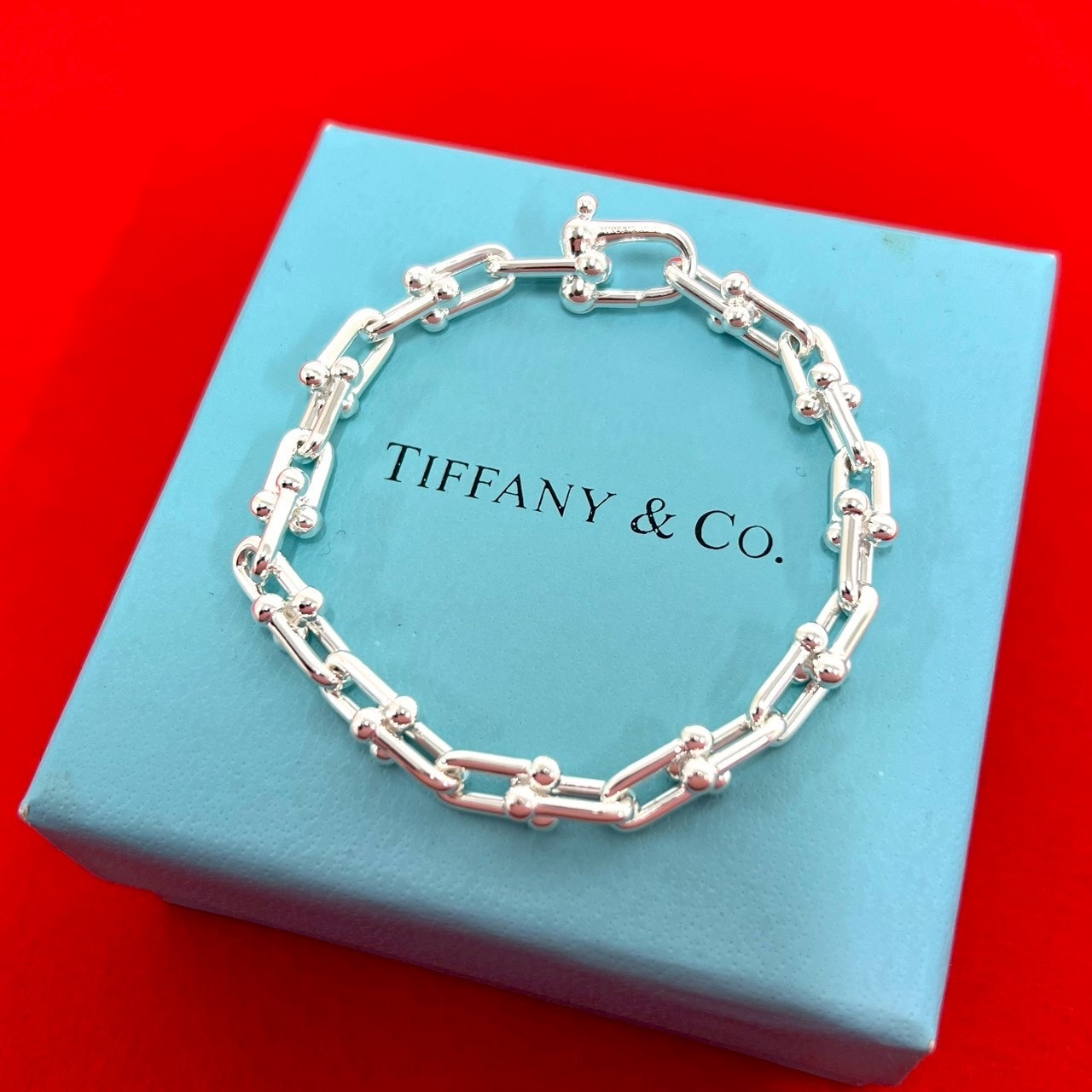 TIFFANY&Co. ティファニー ハードウェア スモール リンク シルバー925 ブレスレット シルバー
42764