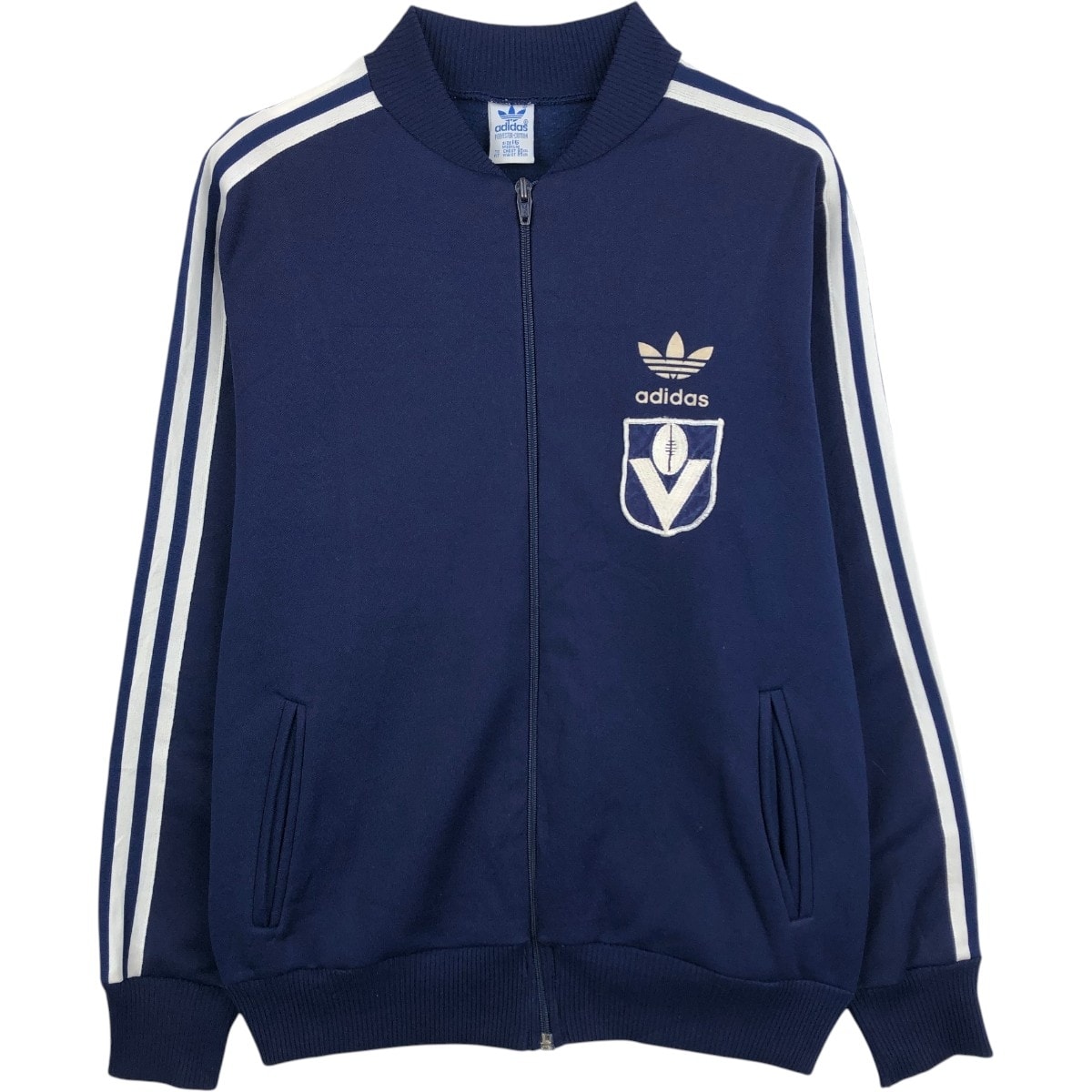 古着 80年代 アディダス adidas トレフォイルロゴ ジャージ トラックジャケット レディースM相当 ヴィンテージ/eaa665750