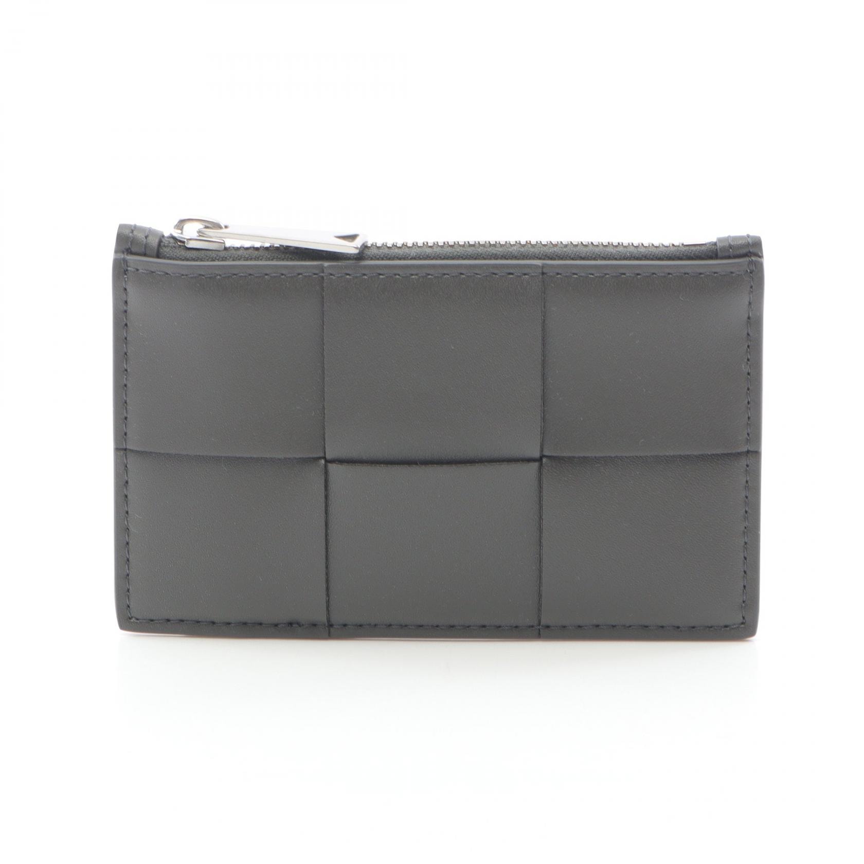 ボッテガヴェネタ BOTTEGA VENETA マキシイントレチャート コインケース 財布 レザー レディース グレー系 / ブルー系 749456VBWD41446 【新品】