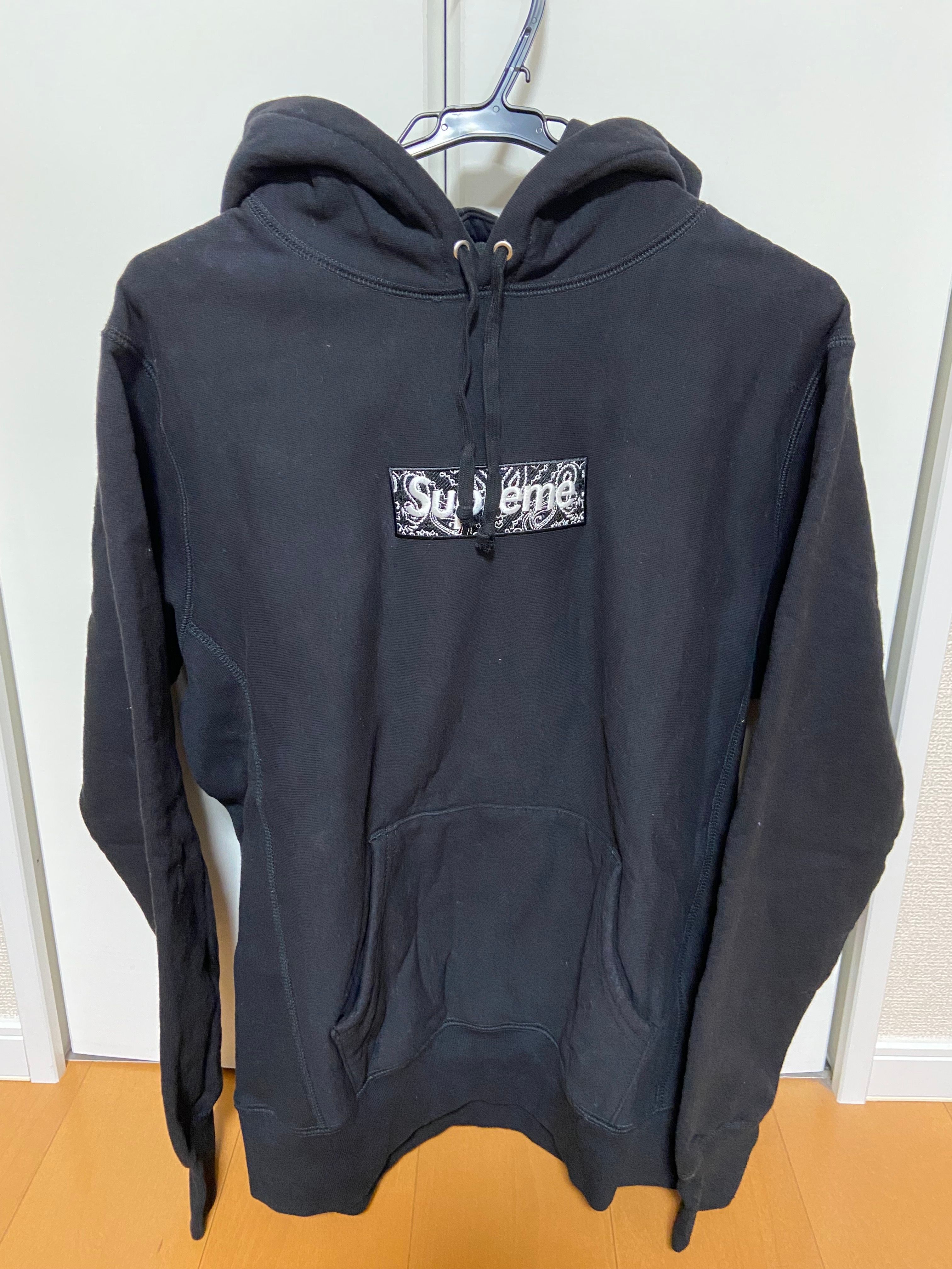 Supreme Bandana Box Logo Hooded Sweatshirt "Black"