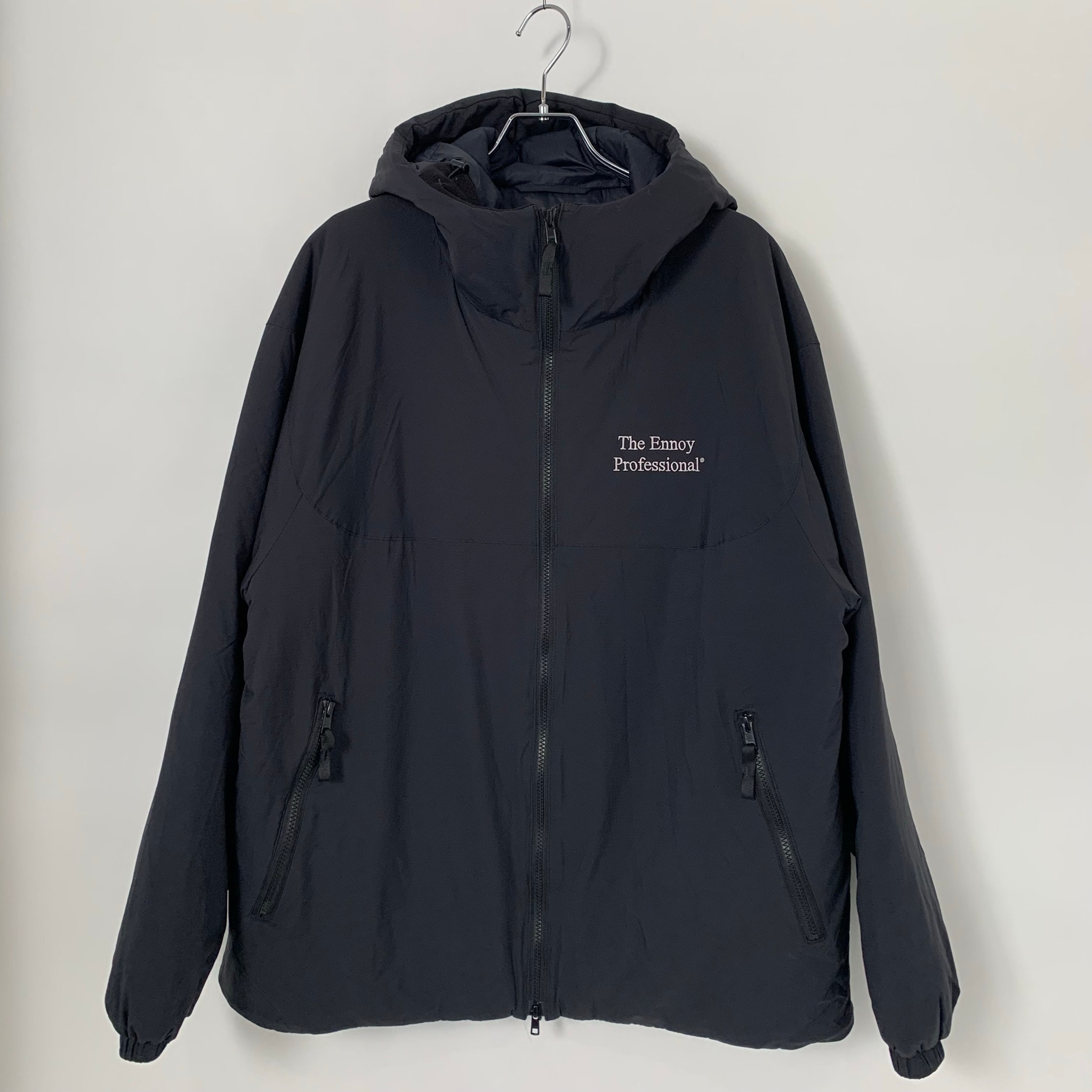 ENNOY Stylistshibutsu Padded Nylon Hoodie "Black" (25AW)