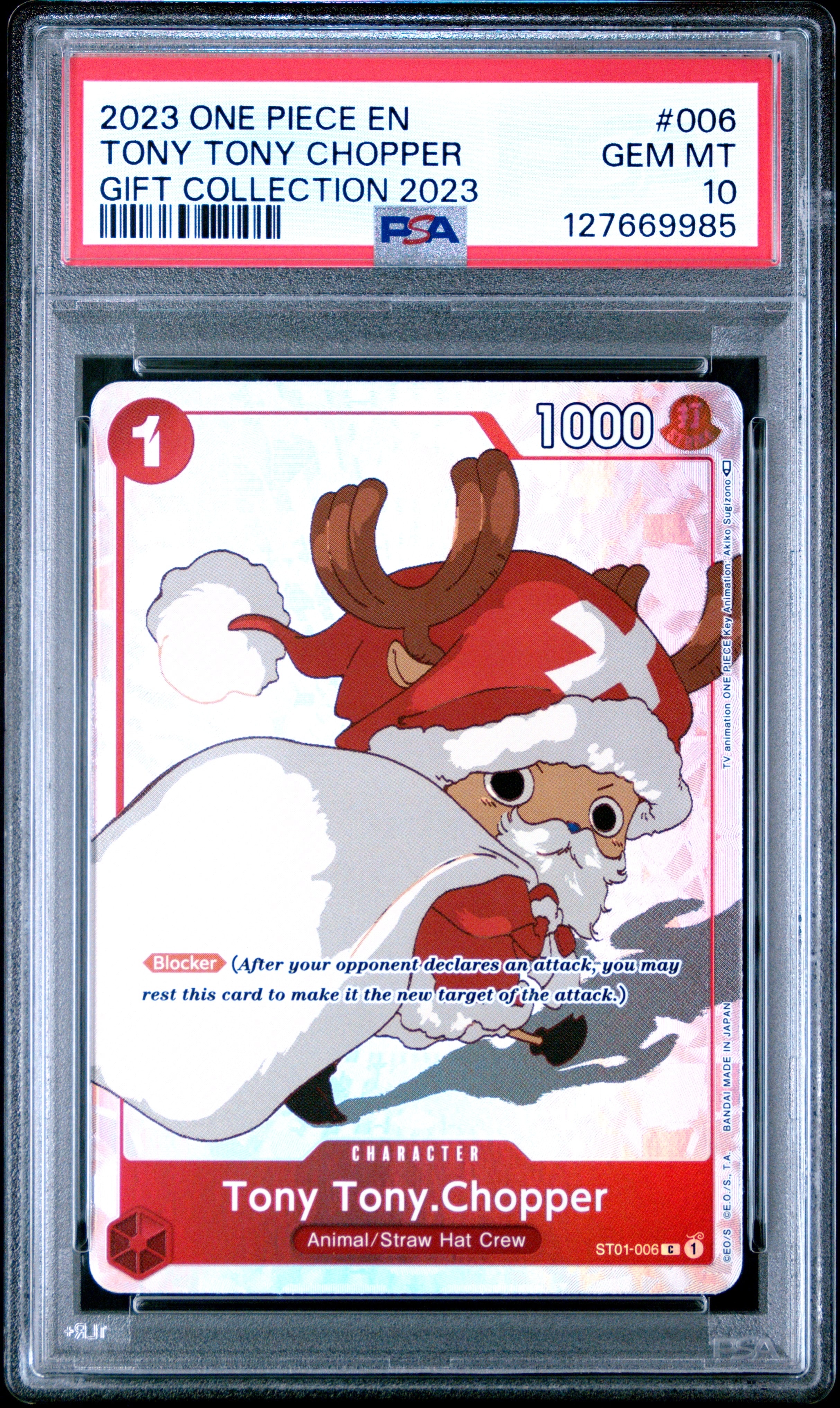PSA10】トニートニー・チョッパー C パラレル [ST01-006] (プレミアム
