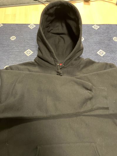 Supreme Cross Box Logo Hooded Sweatshirt "Black"