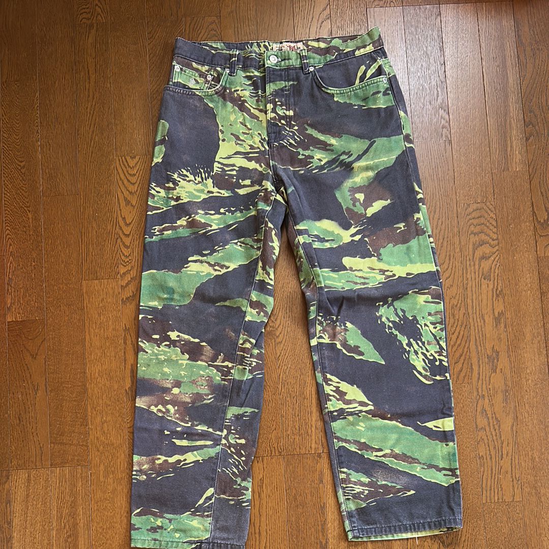 Stussy Tigris Canvas Big OL' Jean "Green"