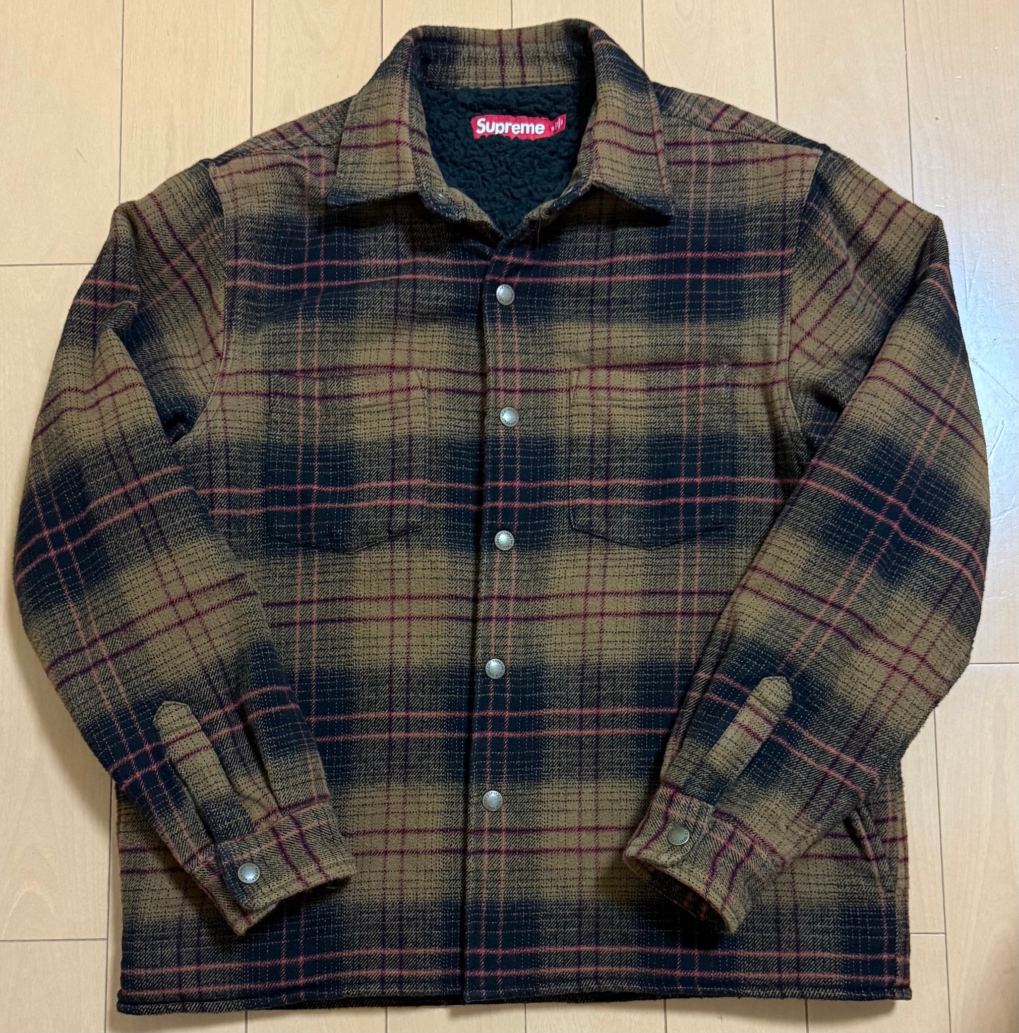 Supreme Lined Flannel Snap Shirt "Black"
