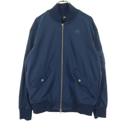 adidas アディダス ワンポイントロゴ 長袖 トラックジャケット OT ネイビー ジャージ